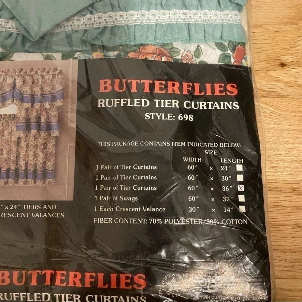 Vintage butterflies ruffled